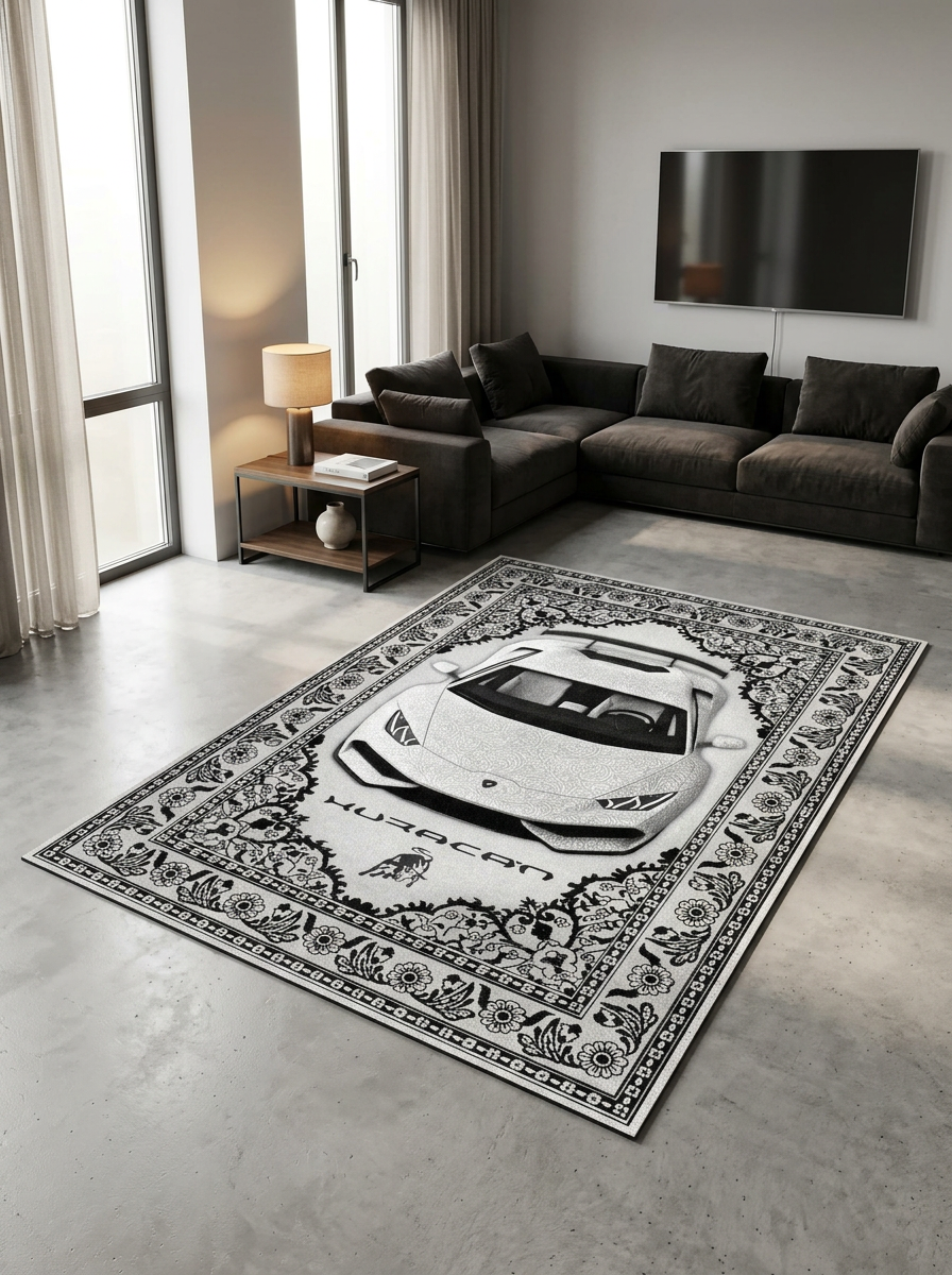 Persian Style Automotive Floor Rug | Exclusive Luxury Design