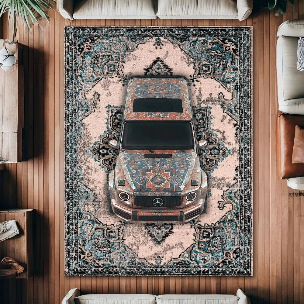 Persian Style Automotive Floor Rug | Exclusive Luxury Design
