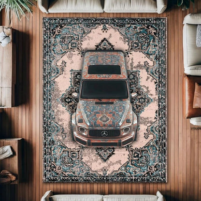 Persian Style Automotive Floor Rug | Exclusive Luxury Design