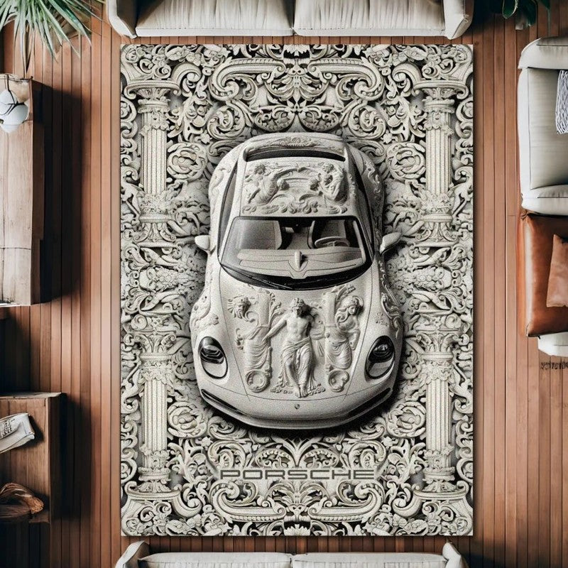 Persian Style Automotive Floor Rug | Exclusive Luxury Design